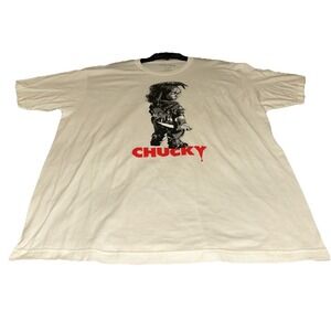 Childs Play Chucky Men's XL T-Shirt in White